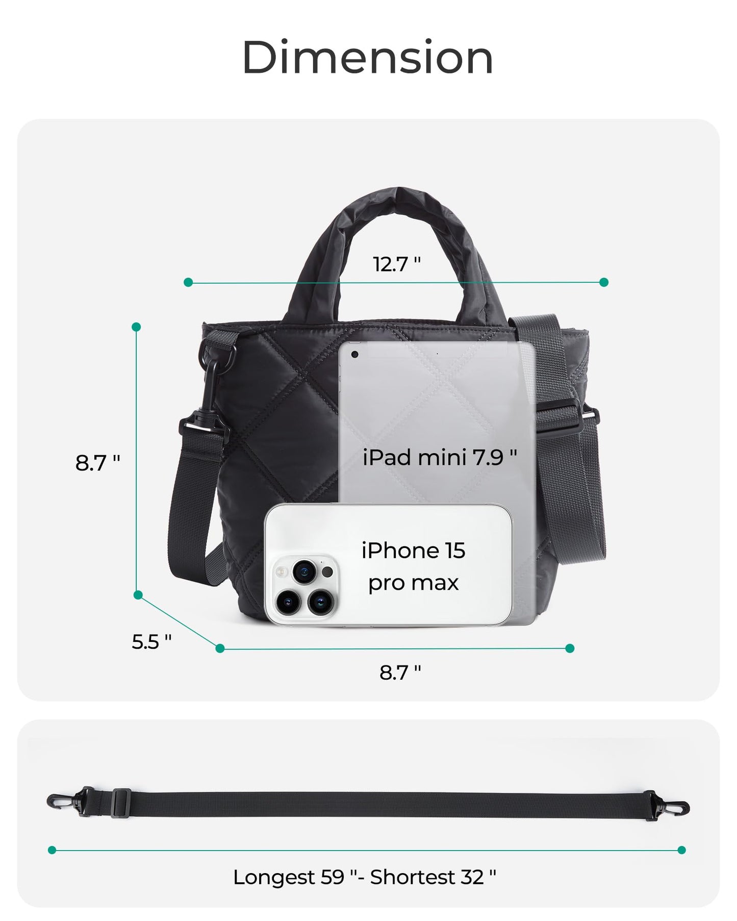 BAGSMART Crossbody Bags for Women, Small Crossbody Bag Cross Body Purse Mini Tote Travel Purse Shoulder Handbags Wallet