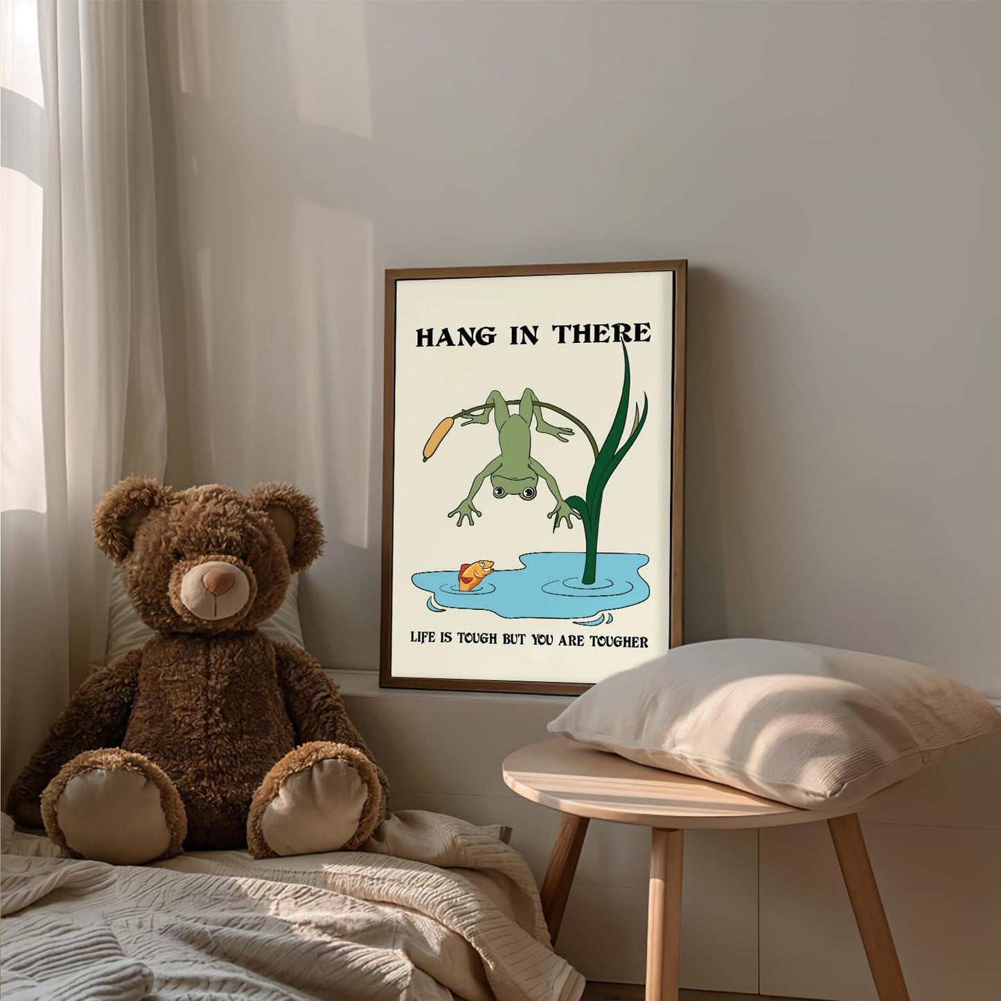 Nursery Poster Motivational Art Print Cute Animal Picture Funny Animal Wall Art Nursery Decor Uplifting Wall Decor 16x24Inch Unframed Poster for Kids Room Boys and Girls Room Baby Room Office Bedroom