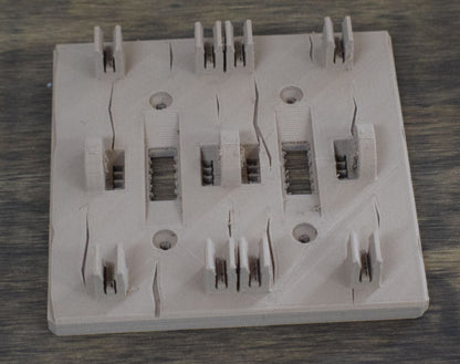 DUAL FRANKENSTEIN LIGHT SWITCH COVER PLATE FLIP HANDLE 3D PRINTED MADE IN USA PR78-2 (BLACK PLATE, BLACK HANDLES)