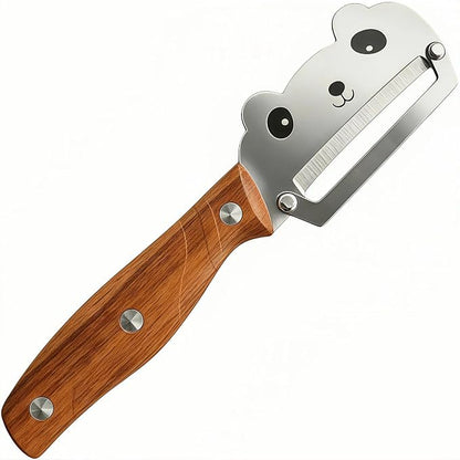 TEEVEA Vegetable Peeler, Stainless Steel Cat-Shaped Blade, PP Handle | Multifunctional kitchen tool, ergonomic non-slip grip, zero flex zero snag, easy to clean, for potatoes apples fruits veggies