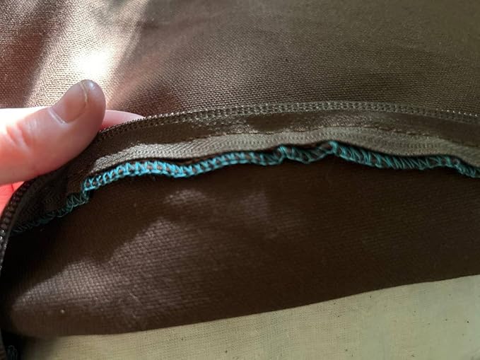 Organic Cotton Canvas Dog Bed: Removable Cover, Natural Fill - Made in USA (Dark Brown, Medium 28" x 8" inches)