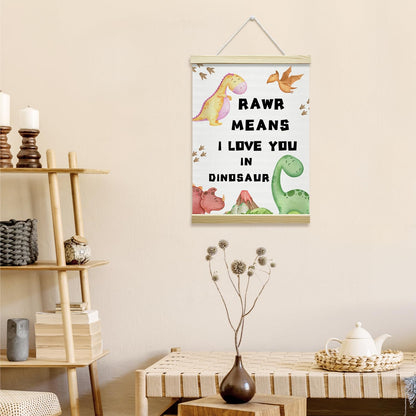 Nopoben Dinosaurs Poster Hanger Frame, Dinosaurs Wall Art With Wooden Poster Hanger, Boys Room Wall Decor, Boys Playroom Kids Toddler Room Decor(12x16 Inches)-31