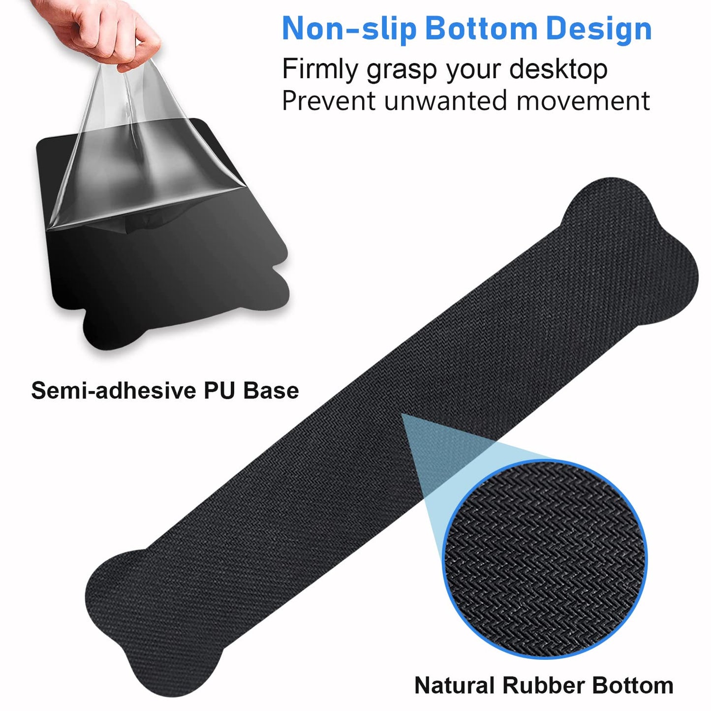 Wrist Rest Support Ergonomic Gel Mouse Pad & Memory Foam Keyboard Set, Non-Slip Rubber PU Base for Home Office Working Studying Easy Typing & Pain Relief, Ouija Board