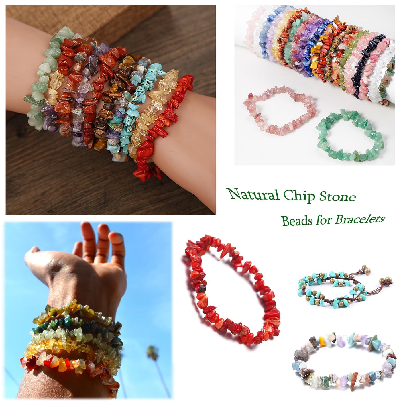 XIANNVXI Amethyst Beads, Natural Chip Stone Beads 400Pcs Crystal Bead 5-8mm Irregular Healing Crystal Loose Rocks for DIY Jewelry Making