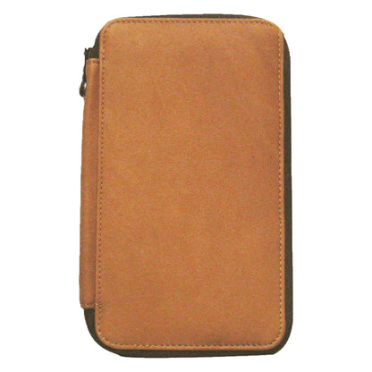 Speedball Art Products Genuine Leather Storage Case for Pencils, Markers, Pens and Art Supplies, Holds Up To 48 Standard Pencils, Antique Brown