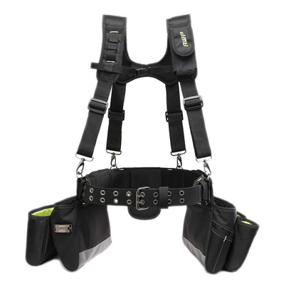 AWP Tool Belt Rig, Durable Heavy-Duty Multi-Pocket Organizer, Adjustable Waist Belt for Carpenters, Electricians, and Men’s Construction Work Gear, 1L-50-2