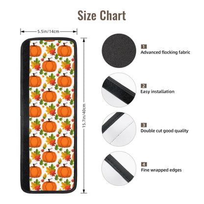 Pumpkins Maple Leaf Refrigerator Door Handle Covers,Fall Harvest Set Of 4 Washable Replacement Kitchen Handles Decors Protector For Fridge Dishwashers Stove Bathroom Keep Off Stains Dust Fingerprint