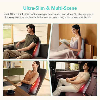 SKG Cordless Full Back Massager for Pain Relief Deep Tissue Up and Down 4D Shiatsu Back Massager with Heat Gifts for Men and Women Dad Mom Grandpa