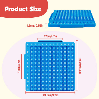 Torlam Math Board, Multiplication Game Board, 12x12 Math Manipulatives Game Board Multiplication,Division, Addition, Subtraction Games Toys for Kids, 1st, 2nd, 3rd, 4th, 5th, 6th Grade