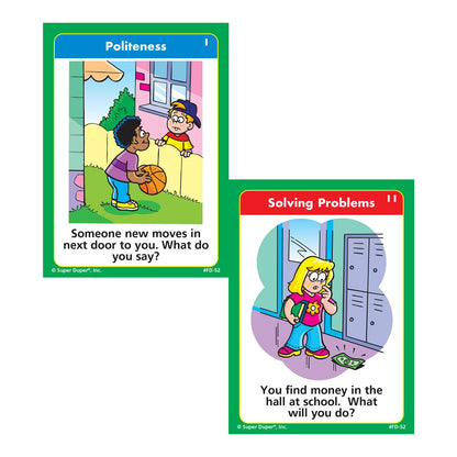 Super Duper Publications | Practicing Pragmatics Fun Deck | Conversation and Social Skills Flash Cards | Educational Learning Materials for Children
