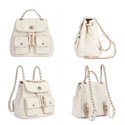 CLUCI Crossbody Bag for Women PU Leather Shoulder Bag, Convertible Small Tabby Backpack Purse for Travel