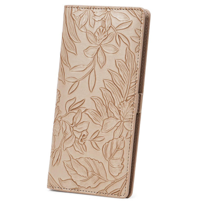 FALAN MULE Ultra Slim Thin Wallet for Women Bifold Leather RFID Blocking Designer Credit Card Holder
