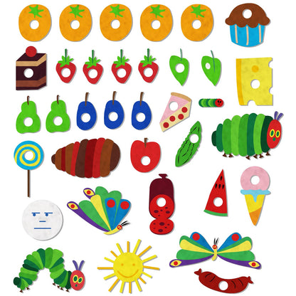 Ai fsem Very Hungry Caterpillar Felt Board Story Sets Preschool Learning Activities Toddler Storytelling Interactive Toys Flannel Board Felt Toys