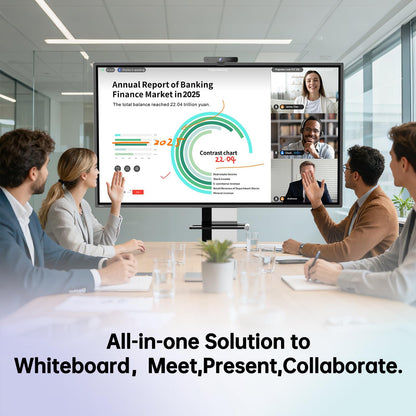 Smart Board, Interactive Whiteboard, 4K UHD Touch Screen Digital Board, Digital Electronic Smartboard for Classroom,Office & Conference Rooms,Open App Ecosystem(Board & Wall Mount Only) (65 Inch)