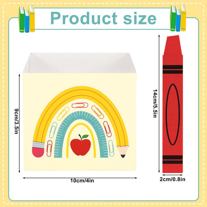 Whaline 101 Pcs Back to School Name Sticks with Carton Crayon Ruler Pencil Talking Flip Name Sticks Teacher Student Grouping Tally for Classroom Educational Learning Activities Supplies