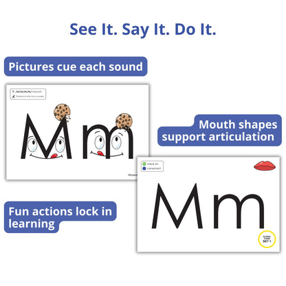 Eyewords Alpha-Code Set 1 Phonics Cards, 43 Dual-Sided 4x6, K-3 Classroom & Home, Letters & Sounds, RTI/MTSS & ELL, Picture & Mouth Cues, Digraphs, 10 Activities, Teacher/Parent Friendly, Model EW-31
