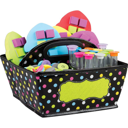 Teacher Created Resources Chalkboard Brights Storage Caddy, 6" x 9" x 9" (TCR20788)
