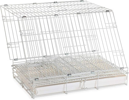 Pet Products Metal Portable Travel Vet Bird Parrot Carrier Cage Prevent Beaks Out White, 19-Inch by 12-Inch by 16-Inch