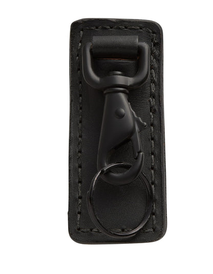 JAY-PEE Genuine Leather Key Ring Holder with Steel Belt Clip – Comfort-Backed Highride Keyring Fits 2.25″ Duty Belts