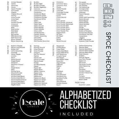 312 South Asian & Indian Spice Labels for Spice Jars including Best by Labels for Storage Organization & Kitchen Pantry- South Asia Spice Collection (White, Square)