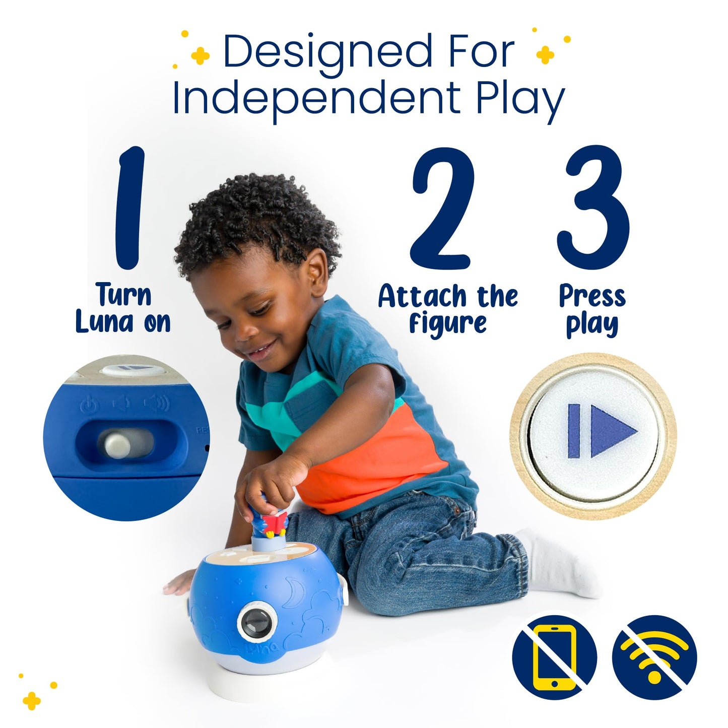 Luna Storytime Projector - 5 PAW Patrol Skye & 5 Classic Read-Aloud Stories, 10 Songs, Night Light & Soothing Dream Music - Children, Kids & Toddlers Ages 3+