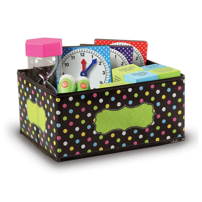 Chalkboard Brights Small Storage Bin, Multicolor