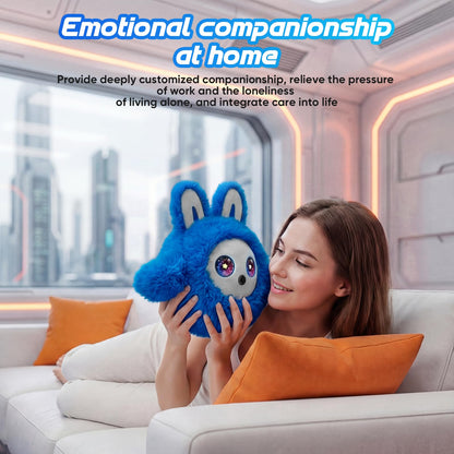 CVCBSER Smart Ai Companion Robot Cute Pet, Desk Robot Voice Chat gpt Emotional Interaction, Richness Expressiveness Ai Pet Robot for Adults Chat (Grey Face)