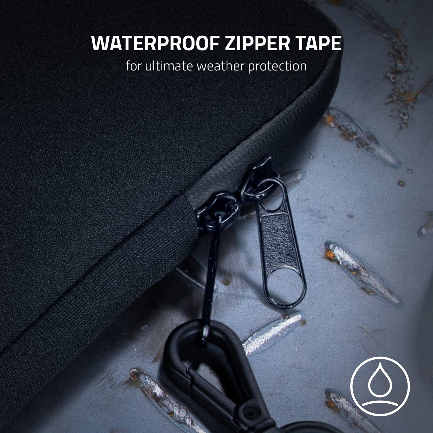 Razer 13" Neoprene Laptop Sleeve: Scratch & Water-Resistant - Padded Interior Lining - Snag-Free Velcro - Flip-Out Mouse Mat - Classic Black