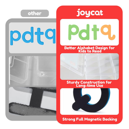 JoyCat Classroom Magnetic Letters Kit Colorful 238 Pcs with Double-Sided Magnet Board - Foam Alphabet Letters for Preschool Kids Toddler Spelling and Learning - Fridge Magnets ABC Education Toys