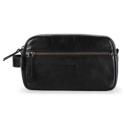 Londo Genuine Leather Travel Toiletry Bag – Makeup, Shaving Organizer, Dopp Kit for Men & Women, Durable & Stylish Travel Accessory
