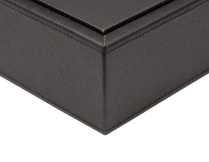 Armory by Castle - Leatherette Two Stackable Paper Trays Desk Organizer - Clutter Organizer for Home, Office, Personal, and Employee Files (Two Paper Trays - Stackable)