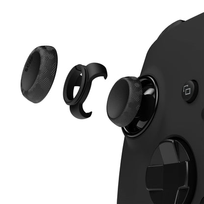 SCUF Control Thumbstick Grips - 4 Pack with 2 Bases - Tactic - Joystick Thumb Grips For Xbox One and Xbox Series X & S, PS4, PS5, Nintendo Switch Pro Controller - Black