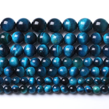 60PCS 6MM AAA Blue Tiger Eye Stone Beads Natural Gemstone Bead Crystal Healing Energy Jewelry Making DIY 15 inches