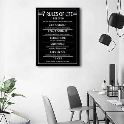 Motivational Canvas Wall Art Home Decor Inspirational Entrepreneur Quotes Poster Print Modern Positive Theme Painting Artwork for Teens Room Office Bedroom Wall Picture Ready to Hang [18''Wx24''H]