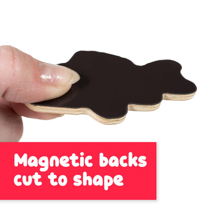 Spark & Wow Wooden Magnets | Sea Life | Magnets for Kids Ages 2+ Open-Ended Play | Adhere to Fridges, Whiteboards and More