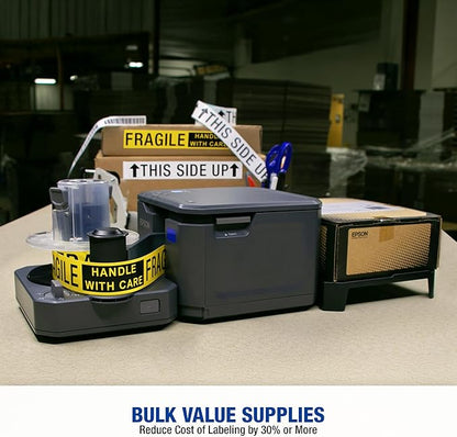 LABELWORKS Epson LW-Z5000PX Industrial Label Maker - Complete Printer Kit with Accessories, PX 147' Bulk Label Rolls, Desktop Printer