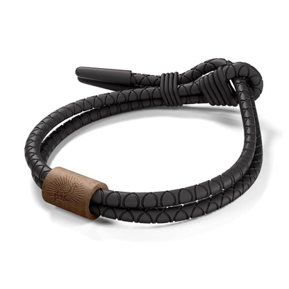 Rowdy Parrot FlexTech Adjustable Silicone Rope Bracelet: Waterproof, Sweatproof, Sunproof, Minimalist Surf, Golf Jewelry for Men - One Size Fits All