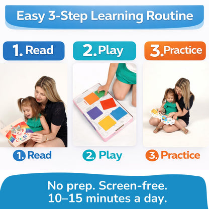 Preschool Montessori Learning Kit With Busy Book For Toddlers 1-3- Baby Flash Cards - Quiet Activity Books - Puzzles Ages 2-4 - Flashcards 3-5 Years - 1 Year Old Boy Gifts -1st Birthday Toys For Girls