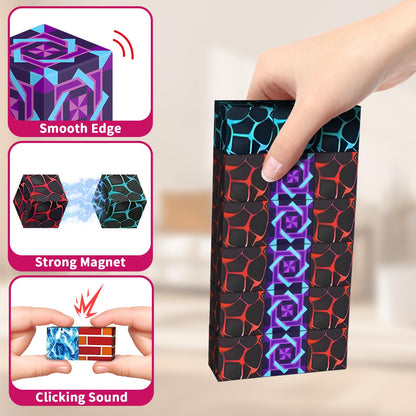MUUHU 150PCS Magnetic Blocks - 0.8" Magnetic Building Blocks Toys for Kids Magnet Blocks Cubes Games Stem Building Toys Christmas Birthday Gifts Toys for Boys Girls 3 4 5 6 7 8 9 10 Years Old