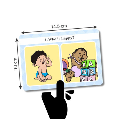 Brainy Bug Resources Verbal Reasoning Language Flash Cards for Kids | Q&A Learning Deck for ESL, Home Schooling & Special Needs | Parent and Professional Use