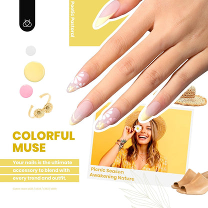 beetles Gel Polish 44pcs Fall Gel Nail Polish Set 36 Colors Brown Burgundy Red Blue Purple Orange Green Black Nude White with Base Top Coat UV LED Needed Salon DIY at Home Gift for Women Colorful Muse