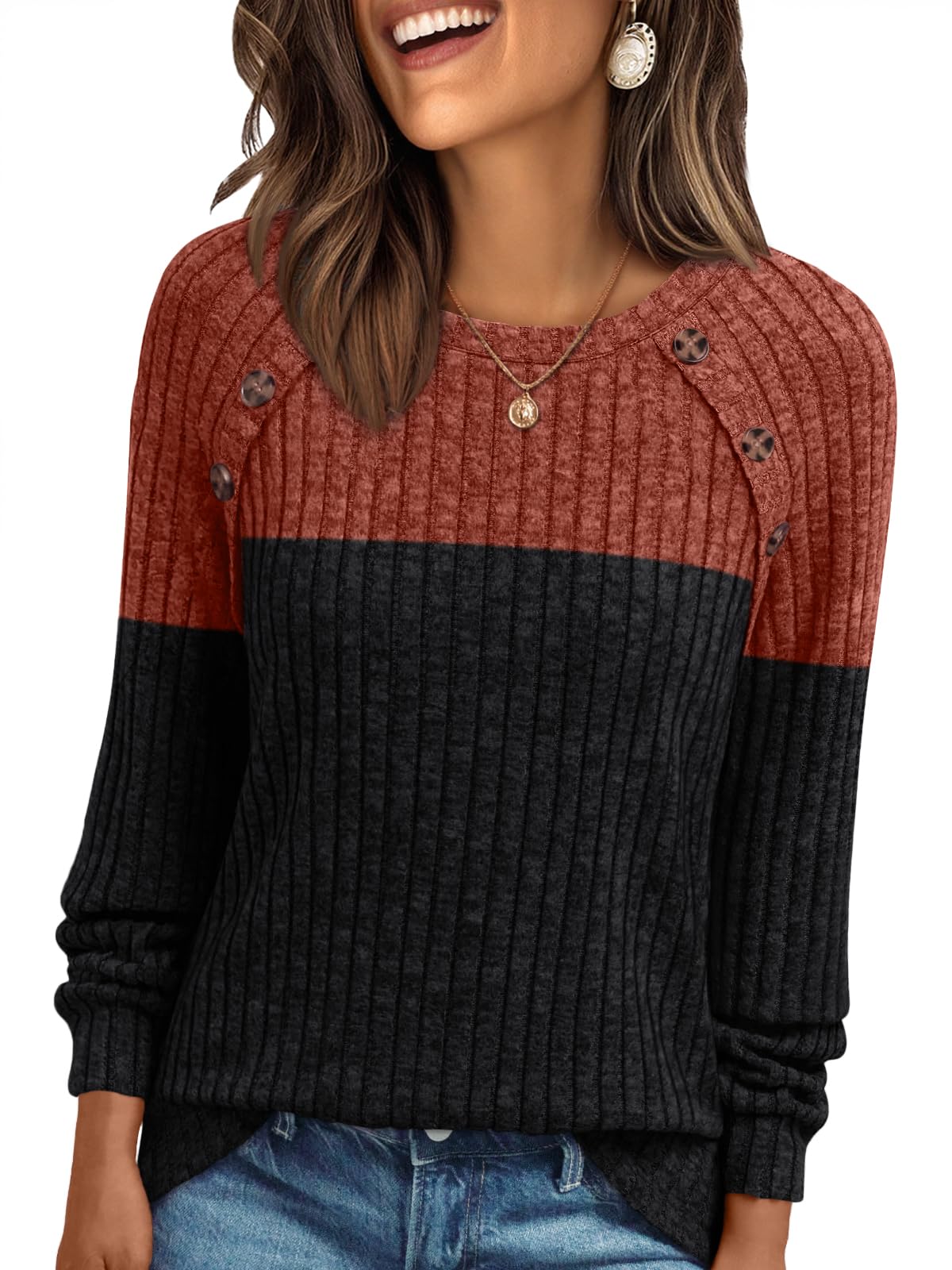 AUTOMET Womens Long Sleeve Tshirts Business Casual Tunic Work Tops Fashion Cute Sweaters Fall Outfits 2025 Dressy Blouse