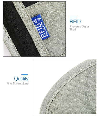 Neck Wallet Lightweight RFID Blocking Waterproof Travel Pouch Passport Wallets for Women and Men