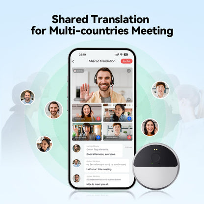 InnAIO T9 AI language Translator Device, Real Time Voice Cloning, Support 150+ Languages, Cross-App Translation, 98.6% Accuracy, 0.5s Response, Offline Translation, Portable Design for Business Travel