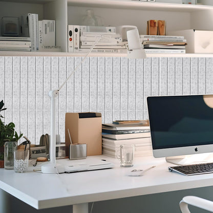 Honoson 12 Pack 48"x 36" Large Cork Board Alternative Felt Bulletin Board Wall Tiles with Safe Square Adhesive Roll Cork Tiles for Walls Home Office Classroom Back to School Pin Panels(Marble Gray)