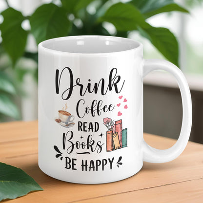 Bgsnbsha Book Mugs for Book Lovers, Gifts for Books Lovers Women, Books Club Gift Ideas, Librarian Reader Gift for Bookworms, Reading Themed Coffee Mugs 11oz