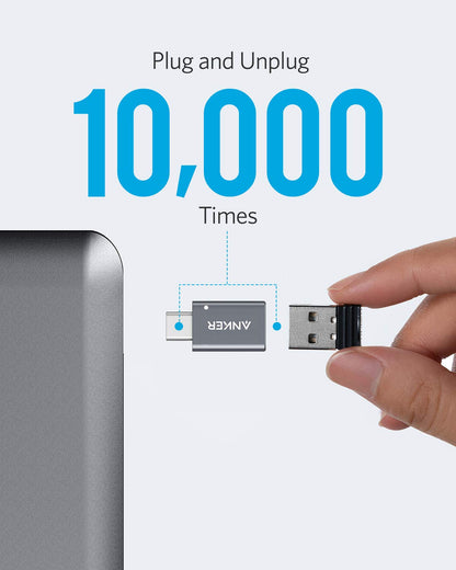 Anker USB C Adapter (2 Pack), USB C to USB Adapter High-Speed Data Transfer for MacBook Pro 2020, iPad Pro 2020, Samsung Notebook 9, Dell XPS and More Type C Devices