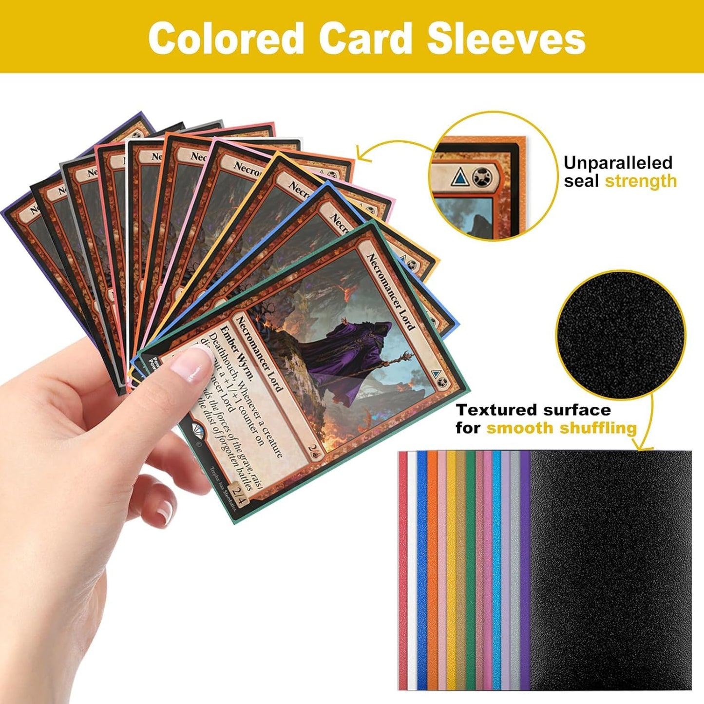 RyshePro 450 Count Pink Card Sleeves, Premium Matte Card Protectors for Standard Cards 2.6''x3.6''(66x91mm), Bulk Trading Cards Sleeves Fit for MTG, TCG, Sport and Collectible Card Games