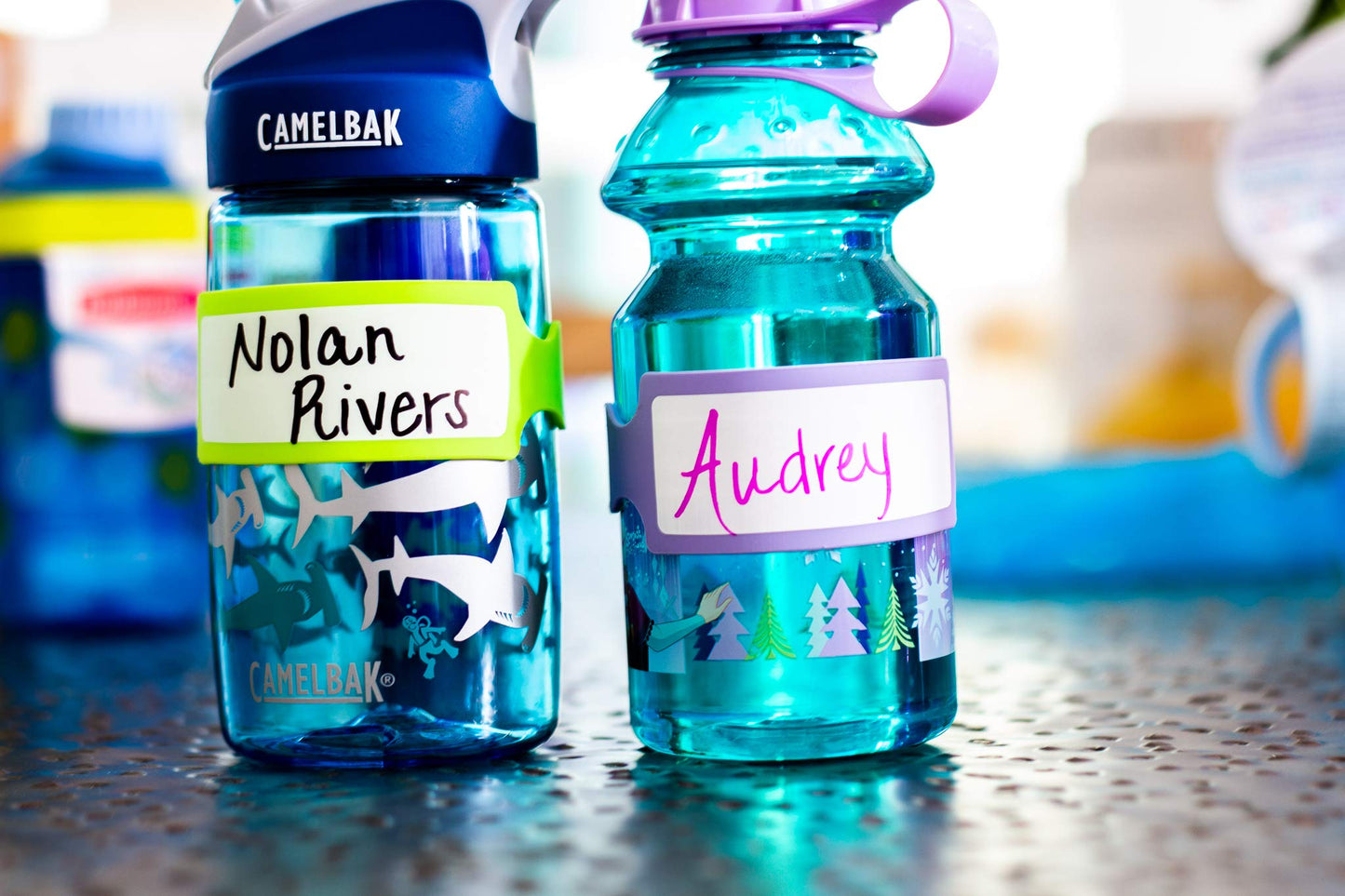 Pumpkin Doodle Permanent Write-on Labels for Bottles/Sippy Cups/Food Containers 6pcs (Pink)