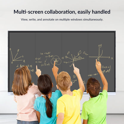 NEWORK Smart Board, 55" Interactive Whiteboard with Google EDLA, Built-in Digital Whiteboard, Wireless Casting, Split-Screen & Unlimited Canvas for Business and Education (Wall Mount Included)
